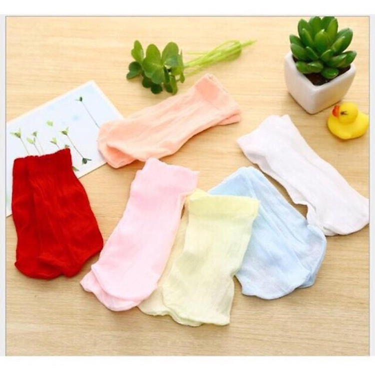 Combo 10 đôi tất kẹo siêu co giãn cho bé (màu sắc ngẫu nhiên)