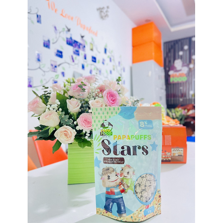 Tìm mua tại Avakids:Bánh Ăn Dặm PAPAFOOD PAPAPUFFS STARS 50g, tràn ngập Khuyến mãi, Ưu đãi