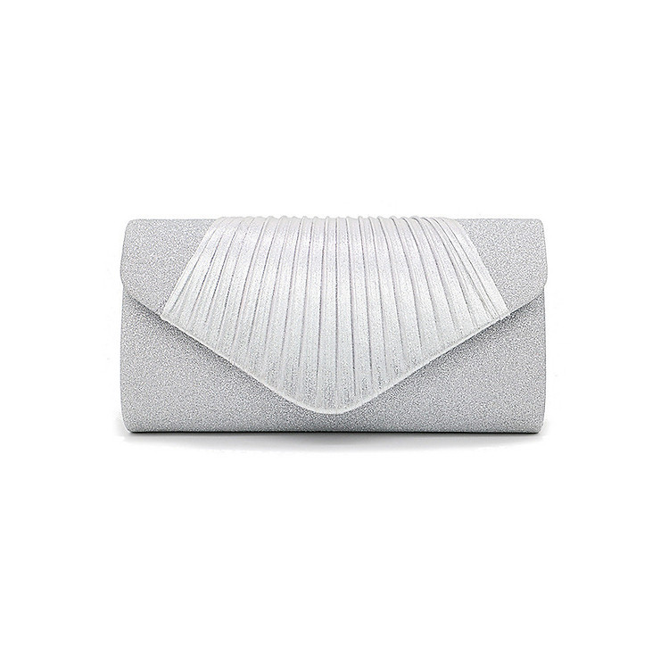 Clutch Nữ Ví Cầm Tay Dự Tiệc Xếp Ly Lấp Lánh LA8437