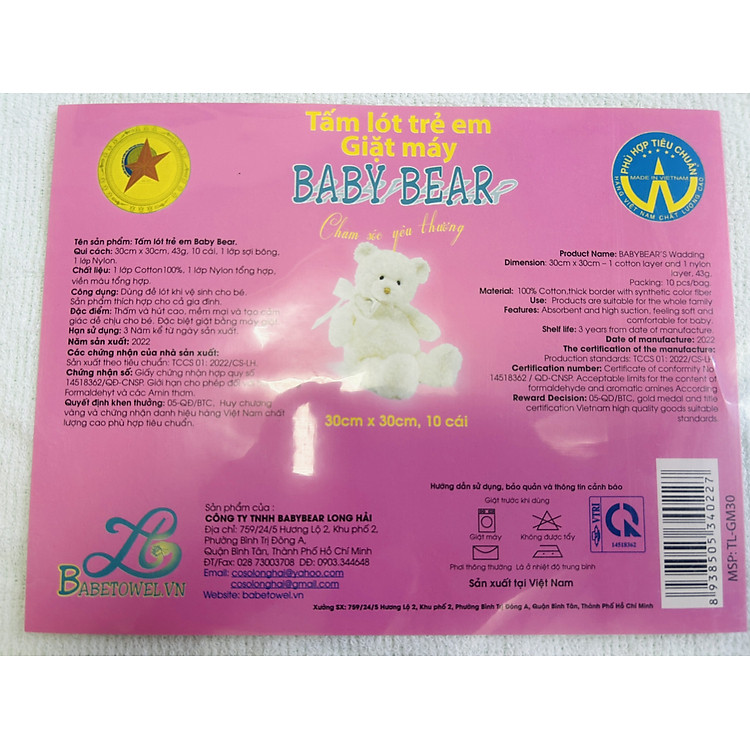 Mua Túi 10 Tấm lót chống thấm Baby Bear Chính hãng Ưu đãi - Hình ảnh 3
