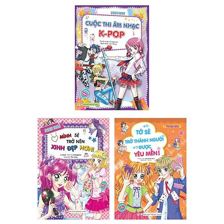 Bộ Sách Smart Girls - Cuộc Thi Âm Nhạc K-Pop + Mình Sẽ Trở Nên Xinh Đẹp Hơn + Tớ Sẽ Trở Thành Người Được Yêu Mến (Bộ 3 Cuốn)