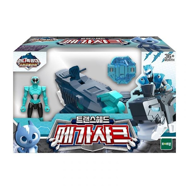 Đồ Chơi Mô Hình Mini Force Khủng Long Megalodon Cá Mập Và Siêu Nhân Volt 304009