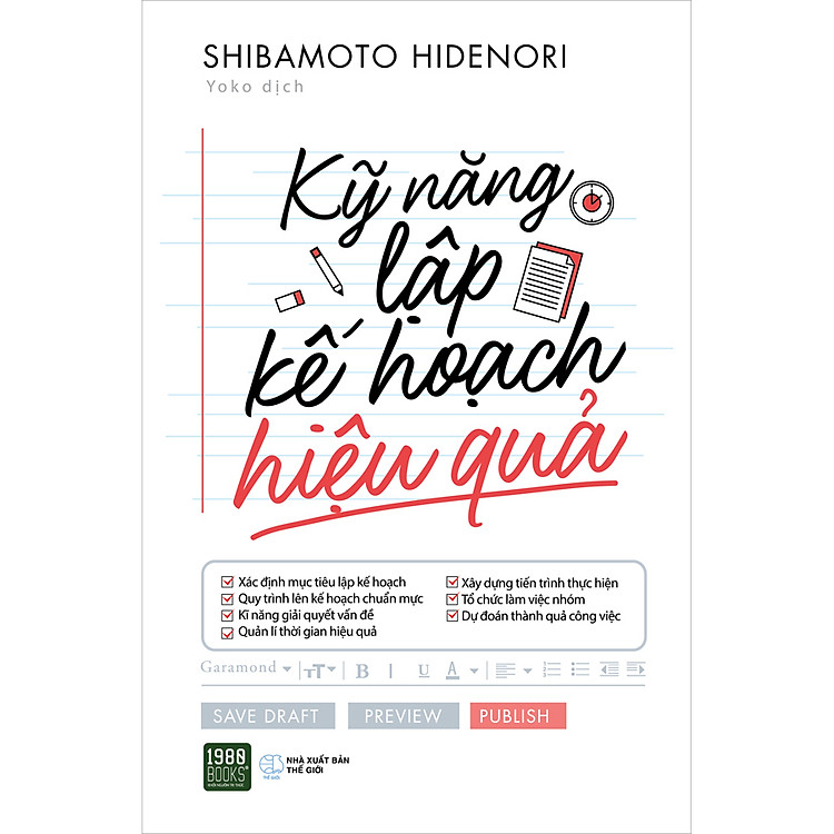 Kỹ Năng Lập Kế Hoạch Hiệu Quả (Tái Bản)