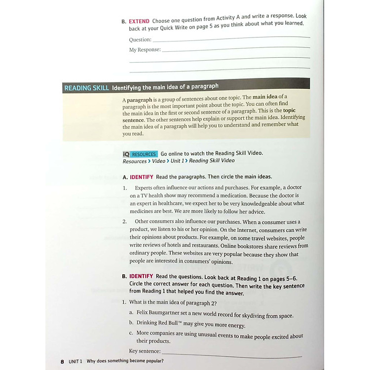 Q: Skills For Success: Level 2: Reading And Writing Student Book With iQ Online Practice - 3rd Edition - Ảnh 5