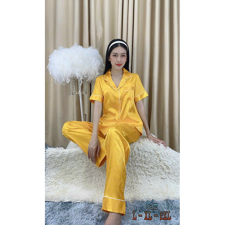 Bộ ngủ pijama lụa gấm cao cấp