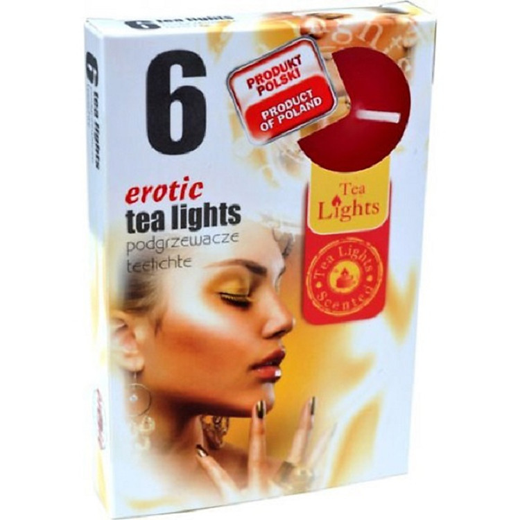 Hộp 6 Nến Thơm Tealight Admit Erotic (Gỗ Đàn Hương)
