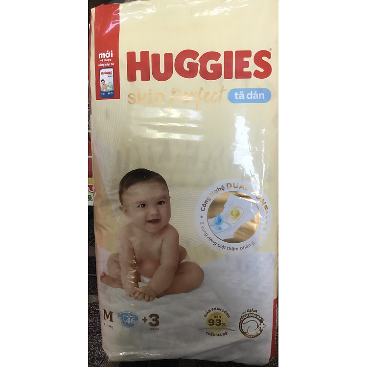Tã dán Huggies M46 Skin Perfect Chính hãng Giá rẻ - Hình ảnh 3