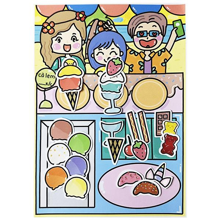 Bộ Tranh Tương Tác Cô Tiên Xanh Chính hãng Tiết kiệm