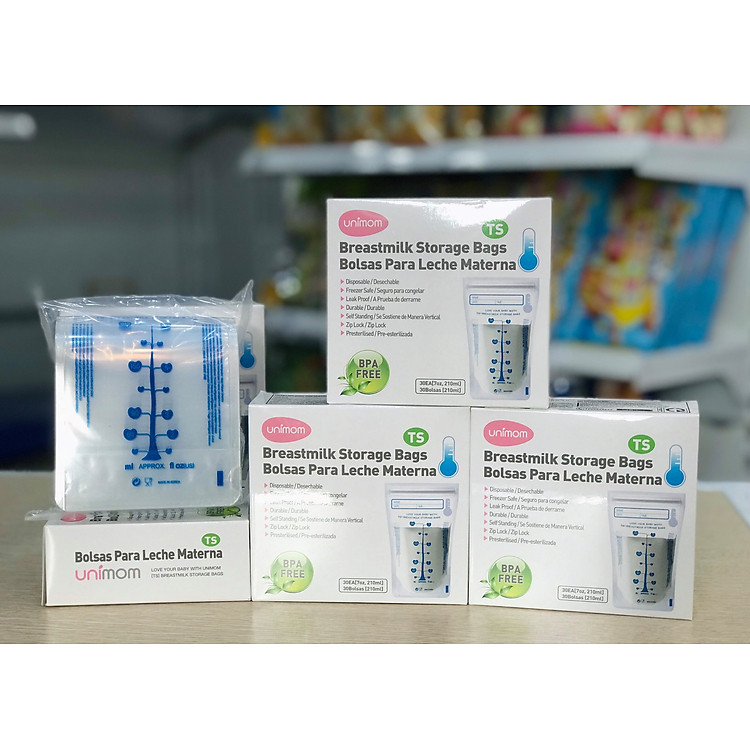 Mua Túi Đựng Sữa Mẹ Unimom Compact 210ml Uy tín Giá tốt - Hình ảnh 2