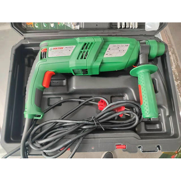 MÁY KHOAN ĐỤC BÊ TÔNG 1050W 14MM DEKTON DK-2603C - HÀNG CHÍNH HÃNG