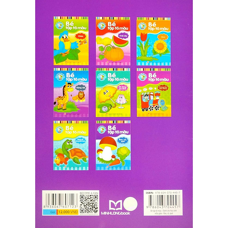 Bé Tập Tô Màu - Rau, Củ, Quả (Tái Bản 2023) - Ảnh 5