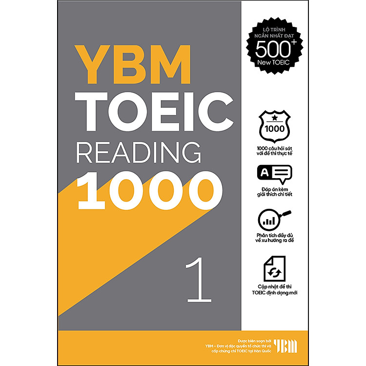 YBM Toeic Reading 1000 - Vol 1 - Tái bản mới nhất - Ảnh 6