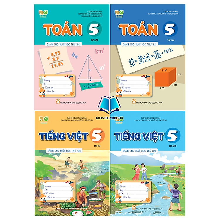 Toán + Tiếng Việt 5 – Tập 1 + 2 (Kết Nối Tri Thức)
