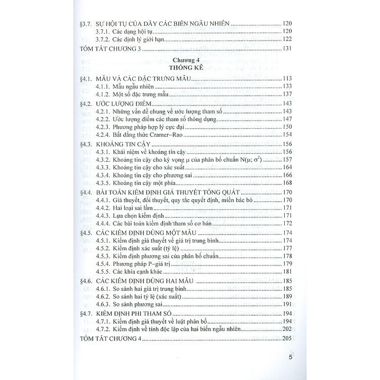 Xác Suất Thống Kê (Tái bản lần thứ năm - năm 2024) - Ảnh 4