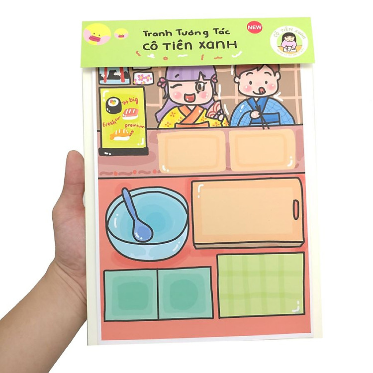 Bộ Tranh Tương Tác Cô Tiên Xanh Chính hãng Tiết kiệm - Hình ảnh 2