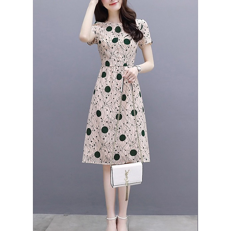 Đầm nữ họa tiết lạ xinh xắn da61