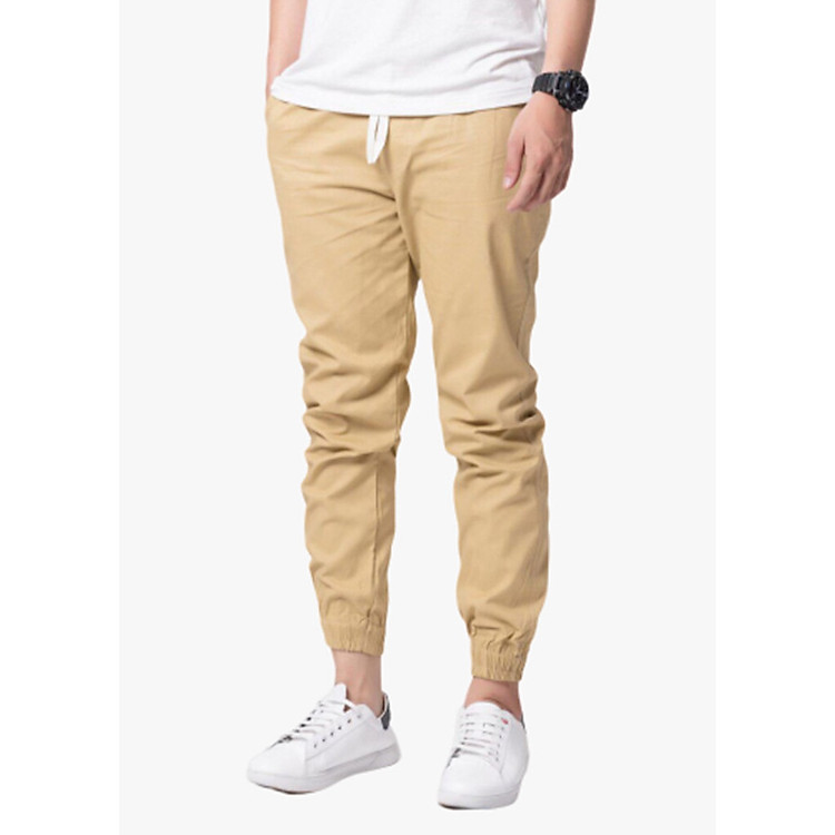 Quần Jogger Kaki Nam Nữ FAJA Thể Thao - Màu Nâu
