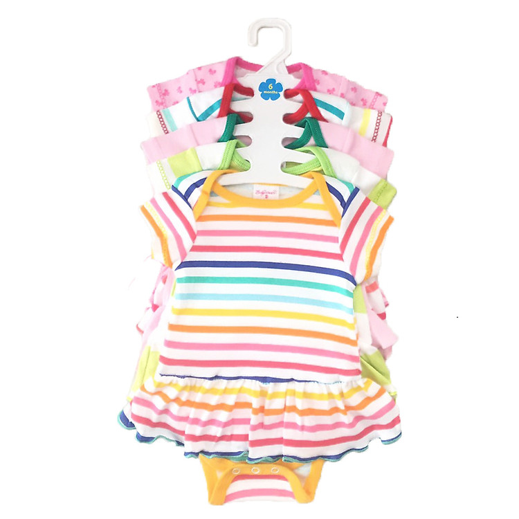 Set 5 Body Liền Váy Cho Bé Gái ( Body Váy ) Baby Wear ( Màu Ngẫu Nhiên )