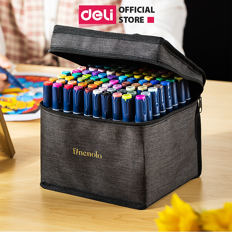 Bút Màu Marker Hai Đầu Finenolo Deli (30 màu)