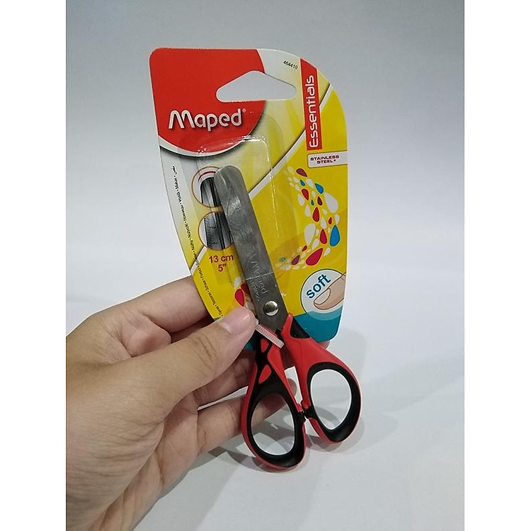 Kéo Maped Essentials Soft 464410 (13cm) - Màu Đỏ - Ảnh 4