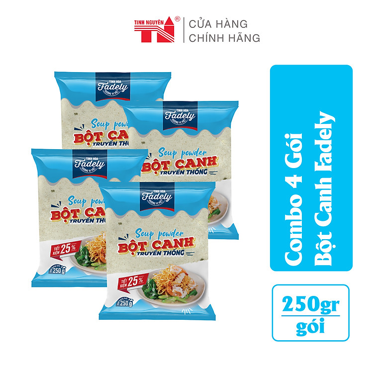 Combo 4 gói Bột Canh Fadely (250g/gói)