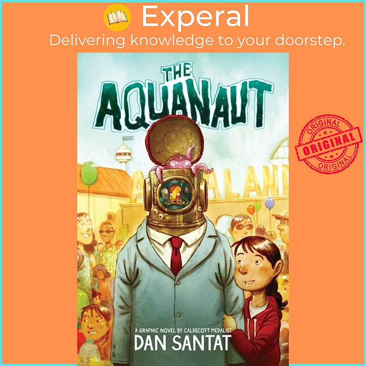 Sách - The Aquanaut: A Graphic Novel by Dan Santat (UK edition, hardcover)