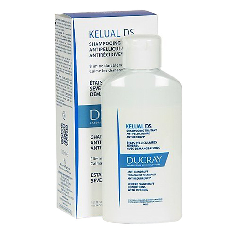 Ducray - Dầu Gội Làm Sạch Gàu, Dịu Ngứa Và Đỏ Da Ducray Kelual Ds Shampoo 200ml