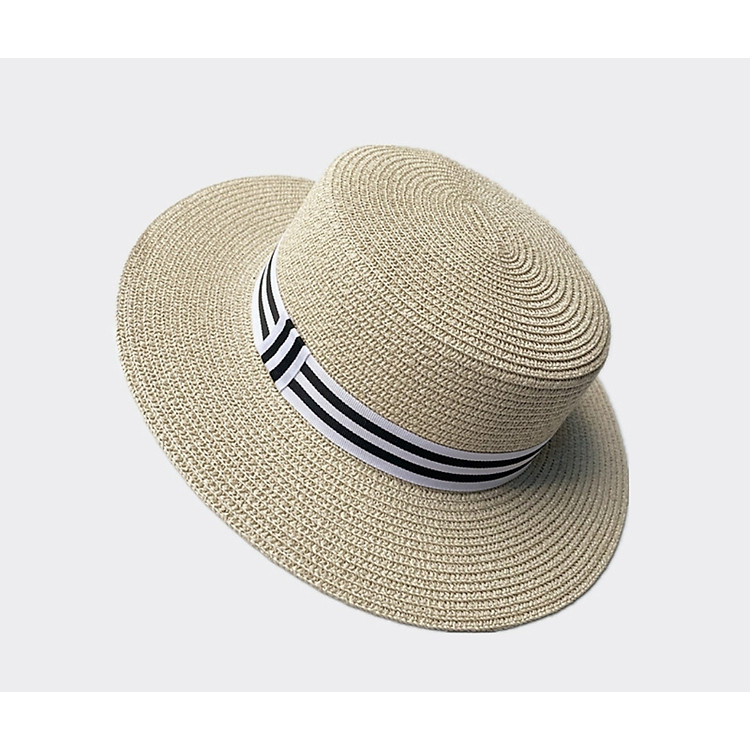 Nón cao bồi mũ phớt cao bồi cowboy cói nam nữ đi biển đẹp chống nắng UV thoáng mát vành phẳng dona22031701