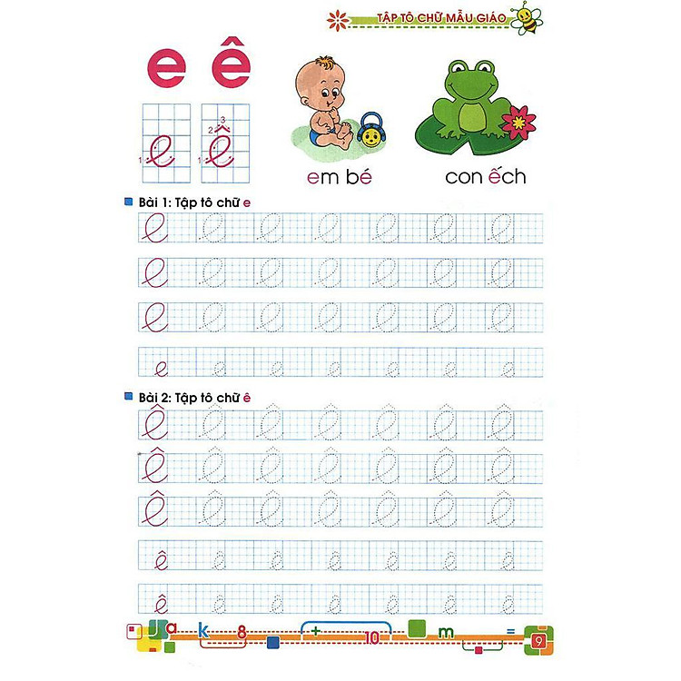 Bé Vào Lớp 1 - Tập Tô Chữ Mẫu Giáo - Ảnh 4
