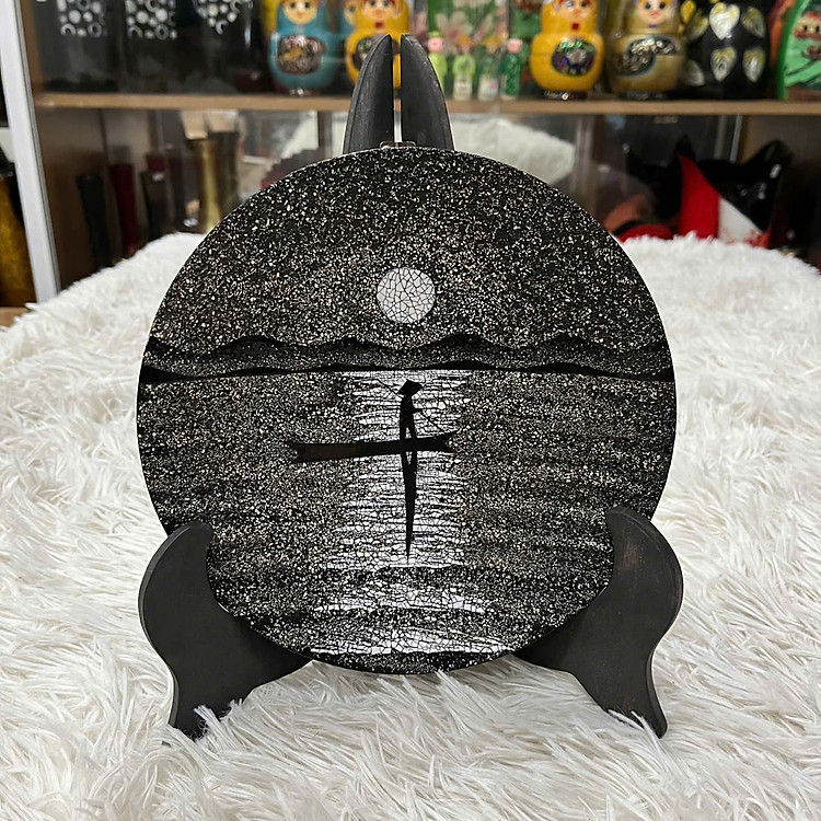 Dĩa Sơn Mài Thanh Bình Lê (20 cm) - Ảnh 4