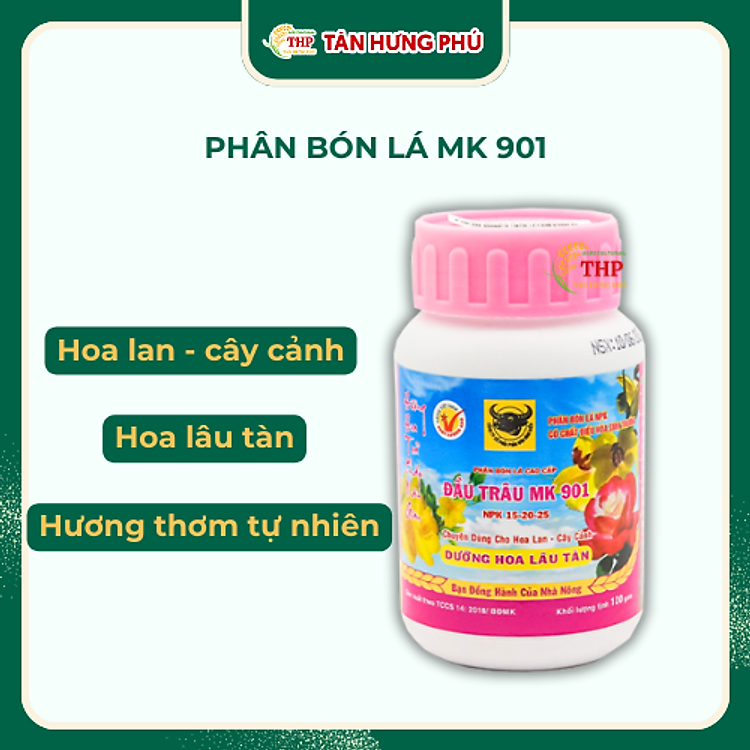 Phân Bón Lá Cao Cấp Có Chứa Chất Điều Hòa Sinh Trưởng Đầu Trâu MK 901 Hũ 100gam