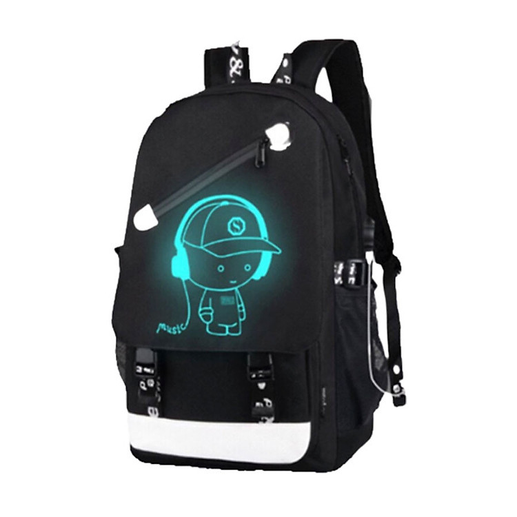 Balo Nam Nữ KOJIBA Phát Sáng Có Sạc USB, Khóa Chống Chộm, Chống Nước Balo Đi Học Hot Trend 2019