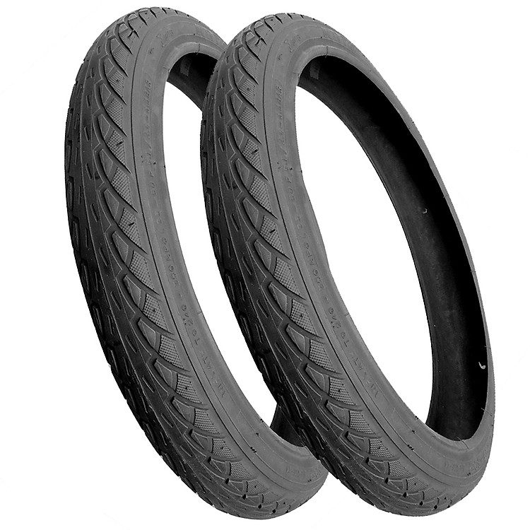 Bộ 2 cái vỏ xe đạp, lốp xe đạp DELI TIRE, 16 X 1.75, SA-206 (ĐEN)