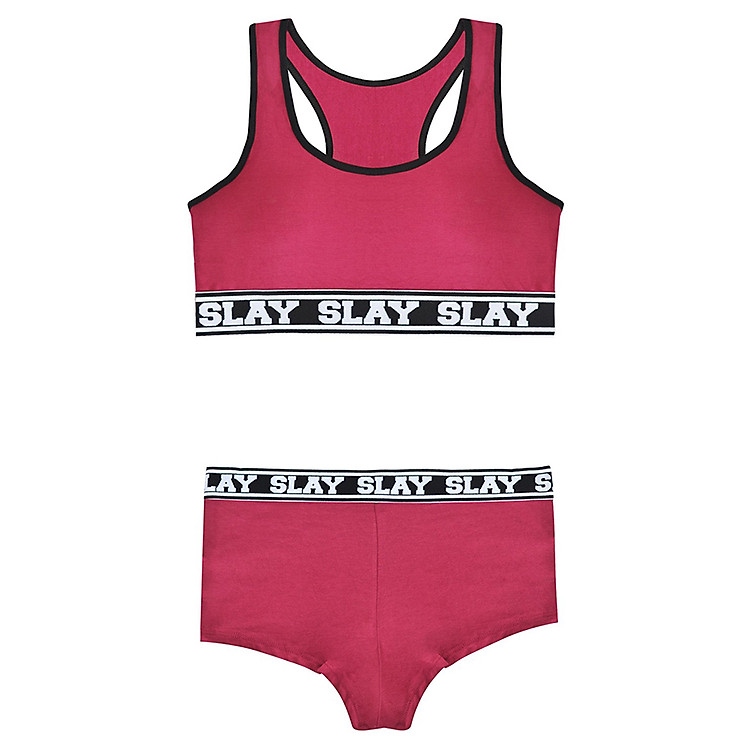 Đồ Lót Nguyên Bộ Thể Thao Slay Sport Bra & Undie Set Viviane AN1217_23 - Đỏ