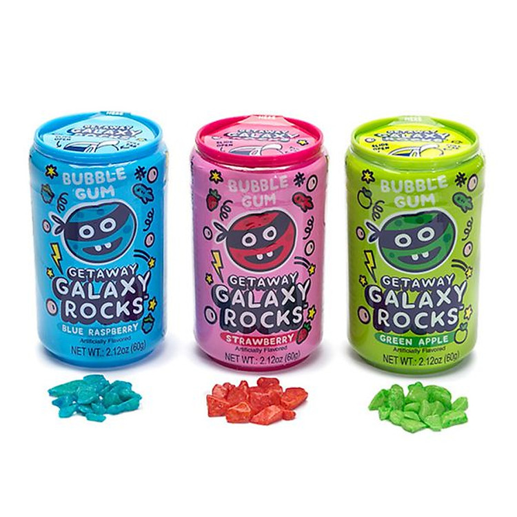 Kẹo gum đá thiên hà Kidsmania Galaxy Rocks 60gr (Màu ngẫu nhiên)