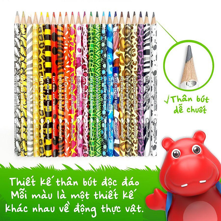 Bút Chì Màu Tropical Jungle (24 chiếc) - Ảnh 7