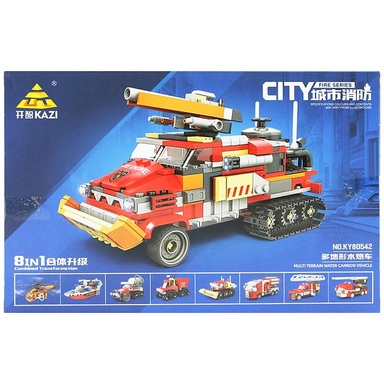 Đồ Chơi Lắp Ráp Xe Cứu Hỏa Kazi Chính hãng Ưu đãi - Hình ảnh 5