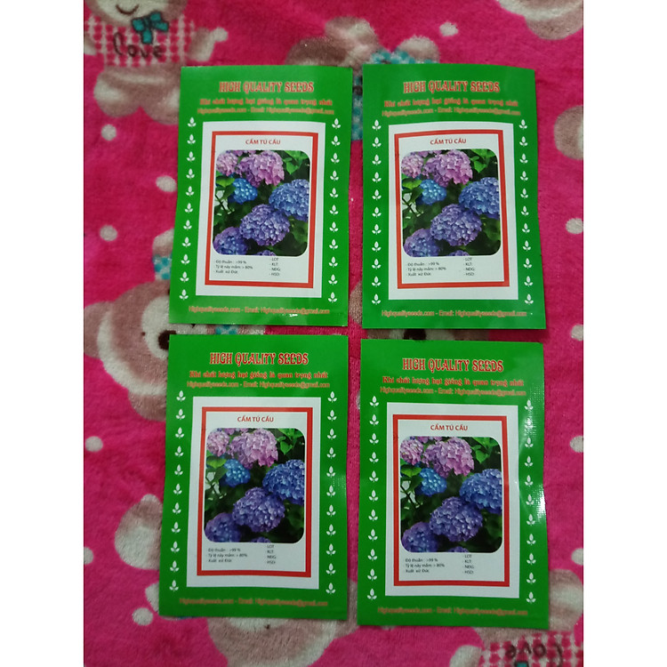 04 Gói Hạt Giống Hoa Cẩm Tú Cầu - Nảy Mầm Cực Chuẩn