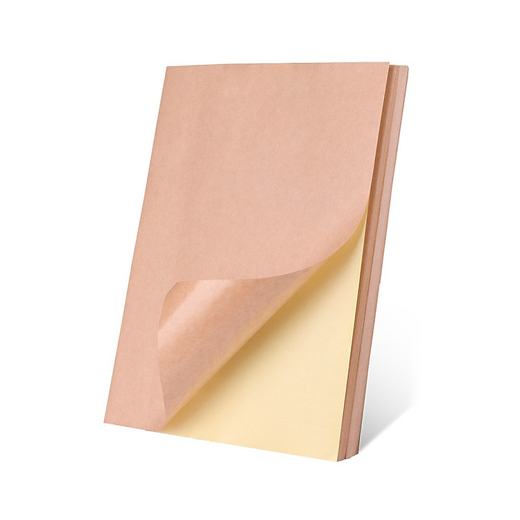 Decal Giấy Kraft A4 Media Ink, Giấy Xi Măng Da Bò Có Keo Dán Khổ A4, Dùng Để In Tem Nhãn Sản Phẩm, Sticker, Tranh Vẽ - Hàng Chính Hãng