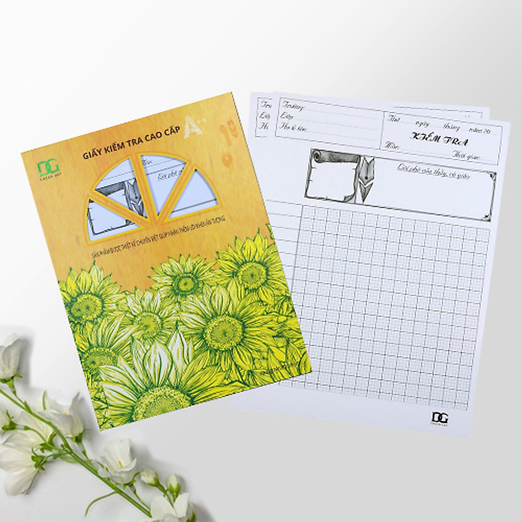 Giấy Kiểm Tra 4 Ô Ly Trắng 100gsm (15 tờ)