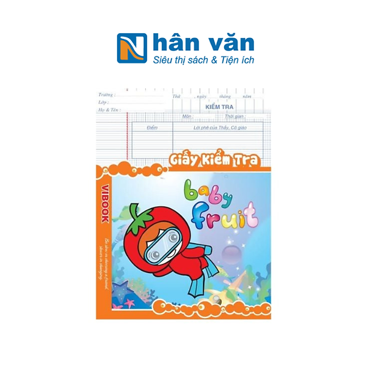 Tập Kiểm Tra Vibook Baby Fruit (84 trang)