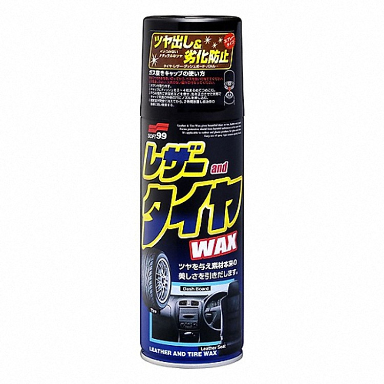 Dung Dịch Bảo Dưỡng Xe Ô Tô Leather & Tire Wax 3 trong 1 Soft99 L-29 (420ml)