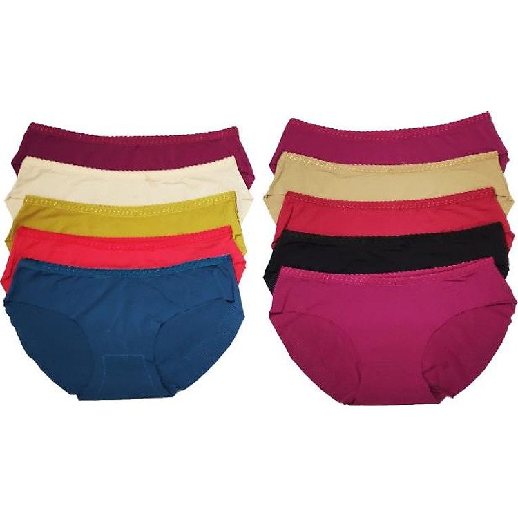 Combo 10 Quần Lót Nữ Su Đúc Thông Hơi Chất Đẹp ZDL003