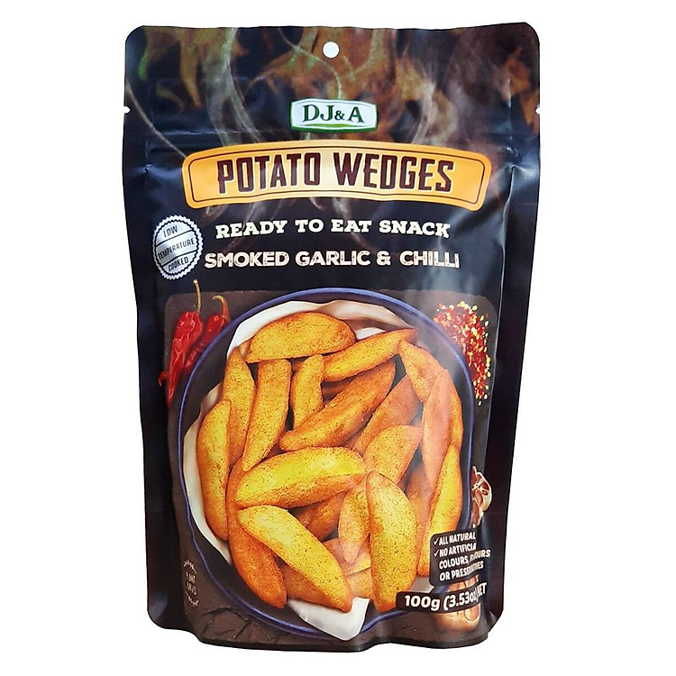 Khoai tây sấy vị tỏi ớt DJ&A 100g
