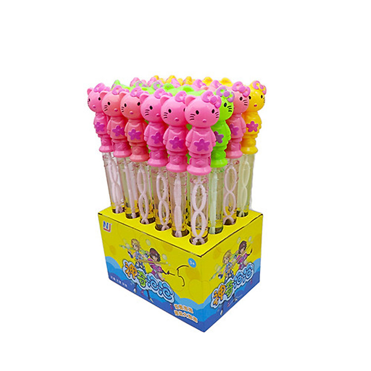 COMBO 24 QUE THỔI XÀ PHÒNG MÈO KITTY CHO BÉ - FC-LJ0006A