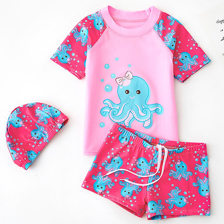 Bộ đồ bơi bé gái Thun lạnh quảng Châu từ 15-46kg