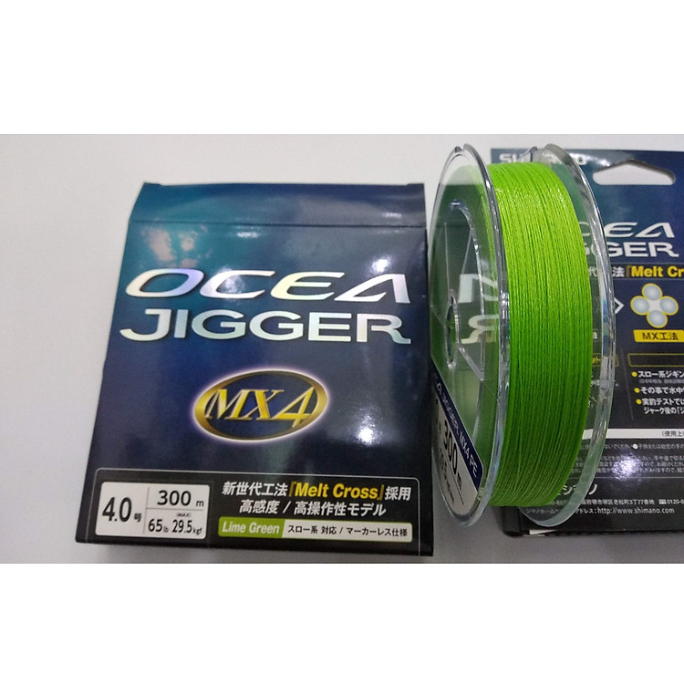 Dây Câu Cá Shimano Ocea Jigger MX4 PE - Size 4.0 - 300m
