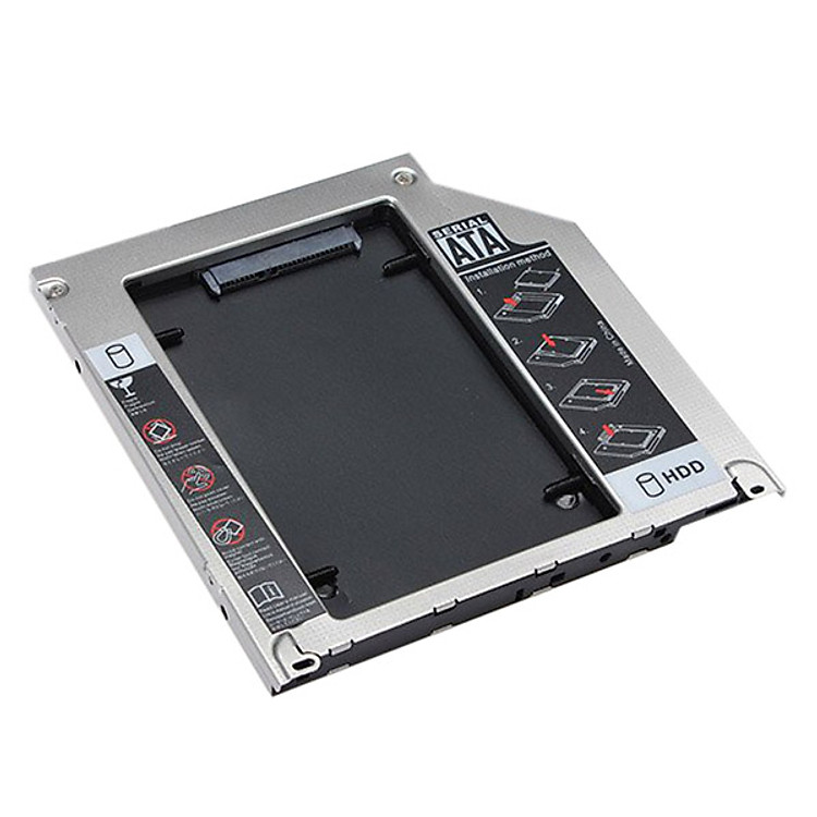 Khay Ổ Cứng Laptop (Caddy Bay) SATA III 12.7mm - Hàng Nhập Khẩu