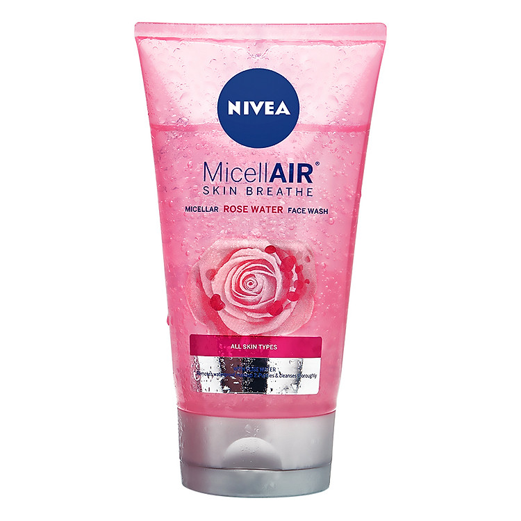 Sữa rửa mặt chiết xuất hoa hồng Nivea MicellAIR Skin Breathe 82368