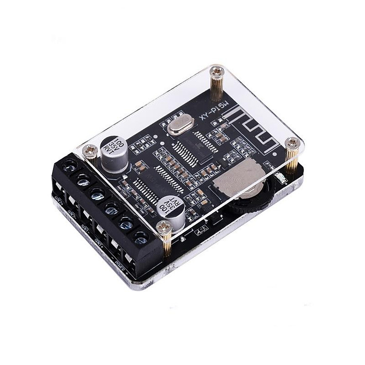 20W*2 Digital Audio Bluetooth 5.0 Stereo Amplifier with Case DC12-24V Dual Channel